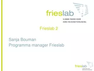 frieslab 2 sanja bouman programma manager frieslab