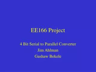 EE166 Project