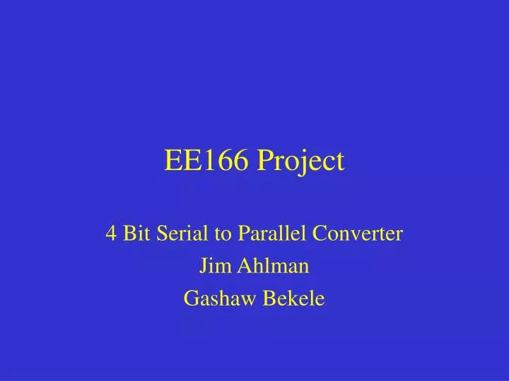 ee166 project
