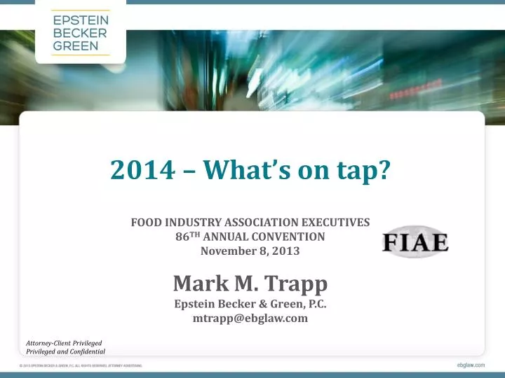 2014 what s on tap