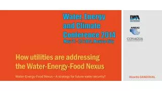How utilities are addressing the Water-Energy-Food Nexus