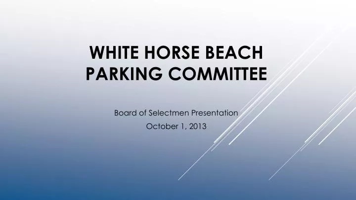 white horse beach parking committee