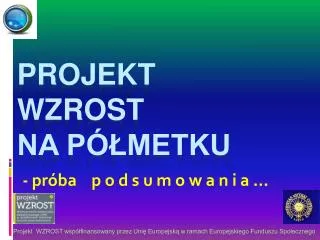 pr ba p o d s u m o w a n i a