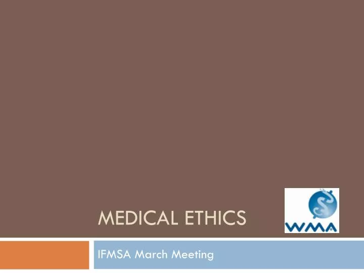 medical ethics