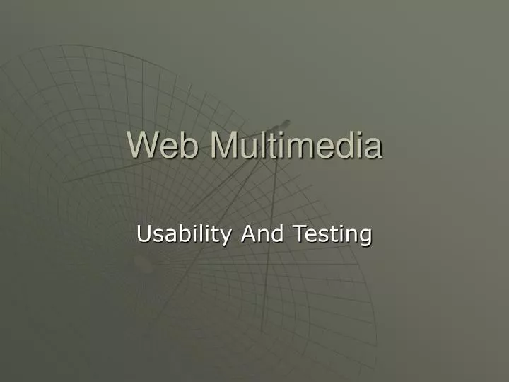 web multimedia