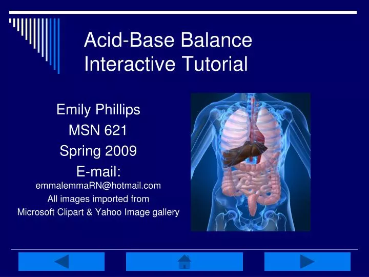 acid base balance interactive tutorial