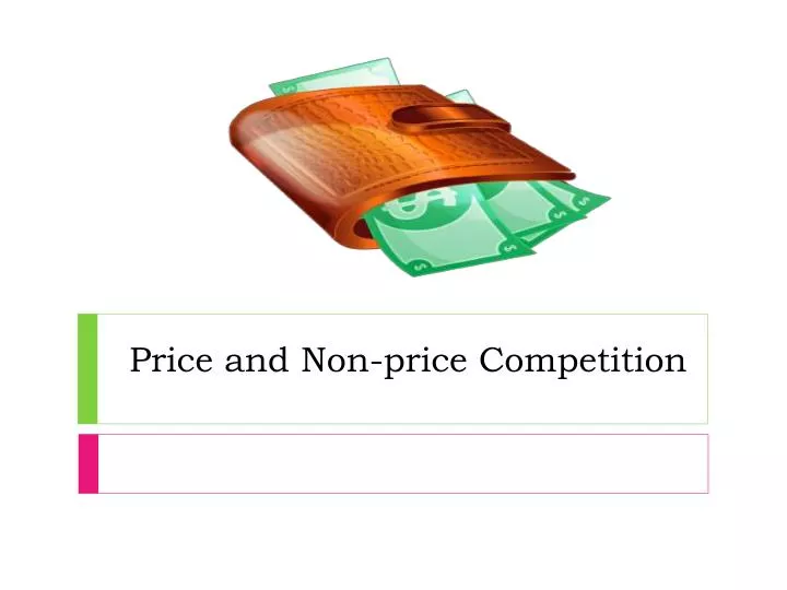 price and non price competition