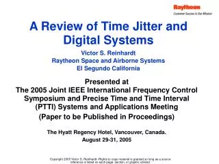 A Review of Time Jitter and Digital Systems