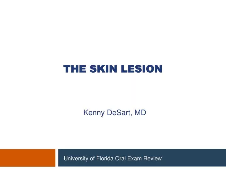 the skin lesion
