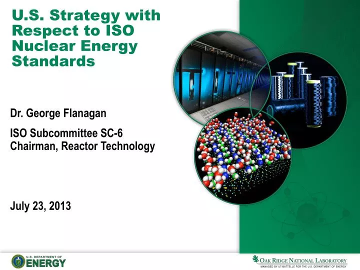 u s strategy with respect to iso nuclear energy standards