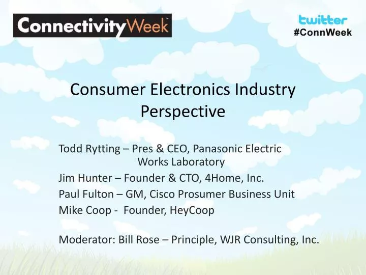 consumer electronics industry perspective
