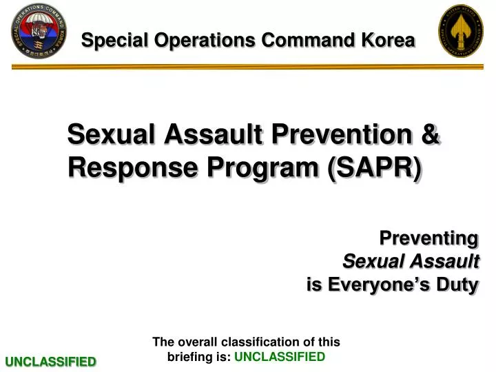 sexual assault prevention response program sapr
