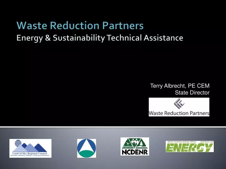 waste reduction partners energy sustainability technical assistance