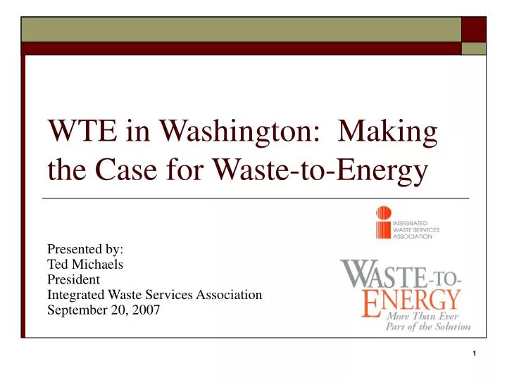 wte in washington making the case for waste to energy