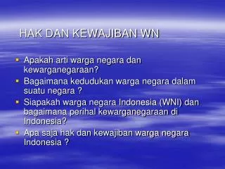 hak dan kewajiban wn