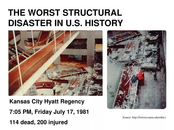 the worst structural disaster in u s history