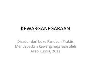 kewarganegaraan