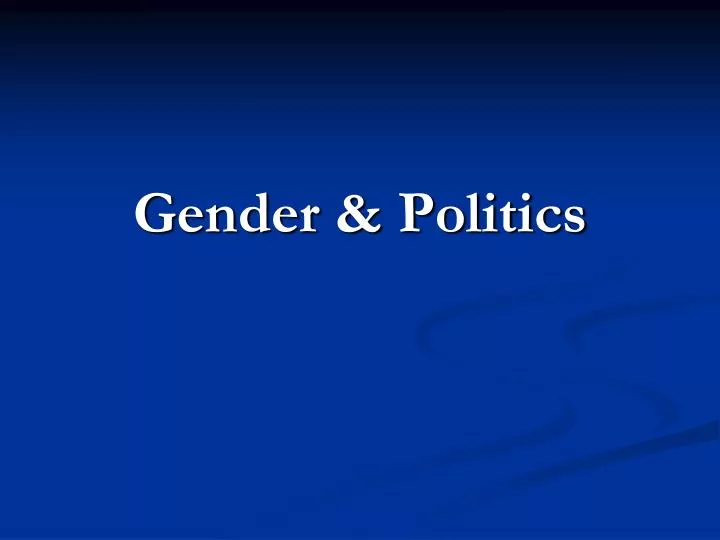 gender politics