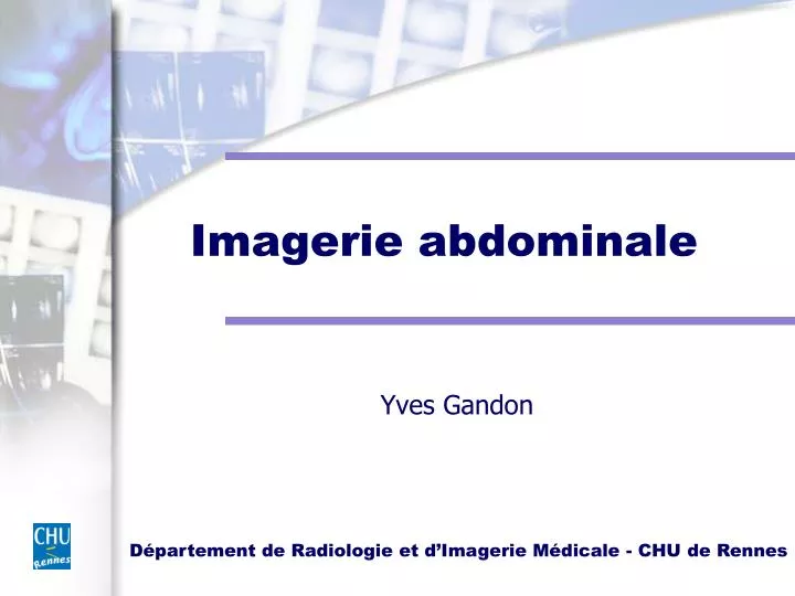 imagerie abdominale