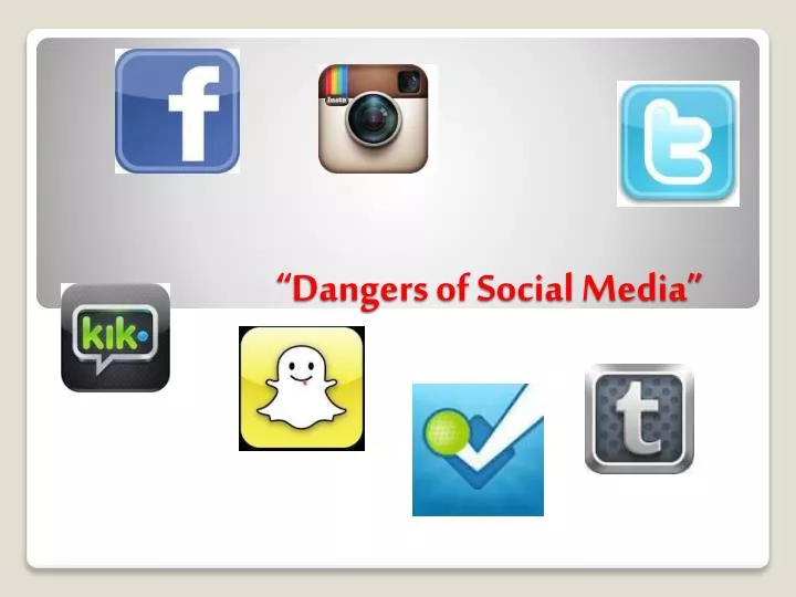 presentation on social media dangers