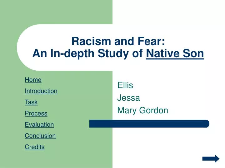 racism and fear an in depth study of native son