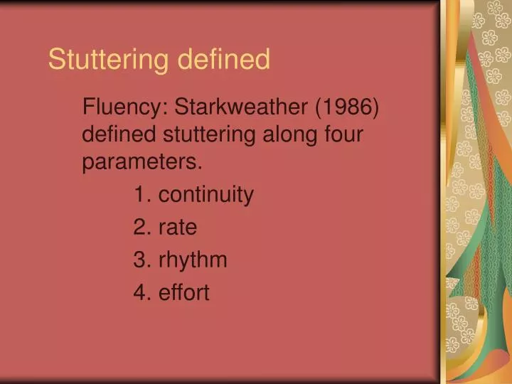 stuttering defined