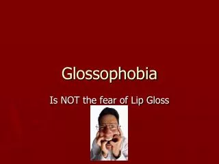 Glossophobia