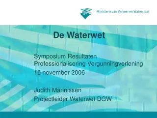 de waterwet