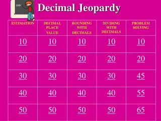Decimal Jeopardy