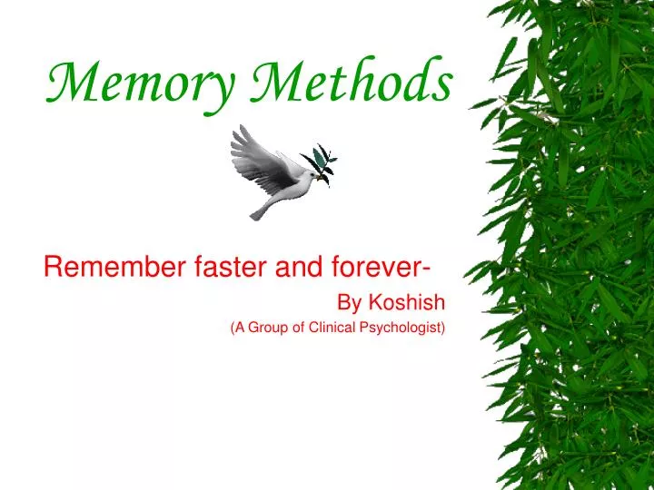 memory methods
