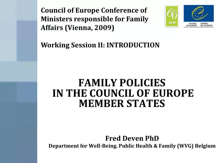 family policies in the council of europe member states