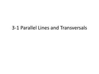 3 1 parallel lines and transversals