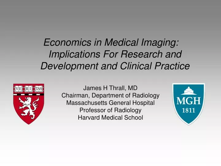 economics in medical imaging implications for research and development and clinical practice