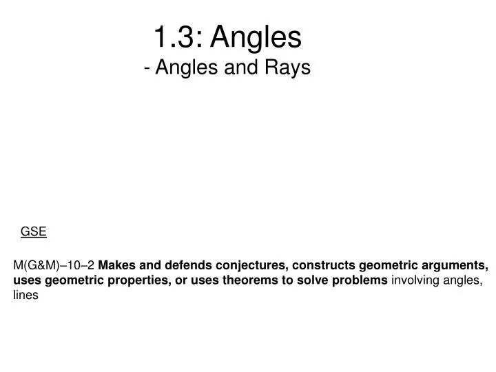 1 3 angles angles and rays