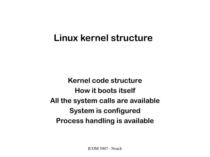 linux kernel structure