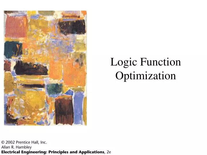 logic function optimization