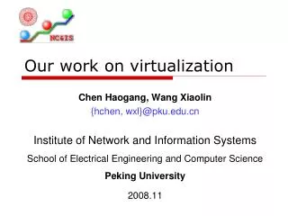 Our work on virtualization
