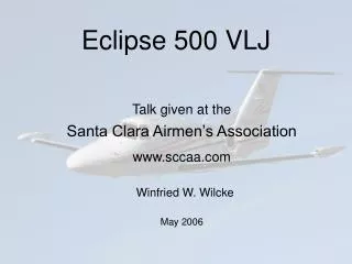 Eclipse 500 VLJ