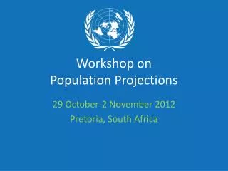 Workshop on Population Projections