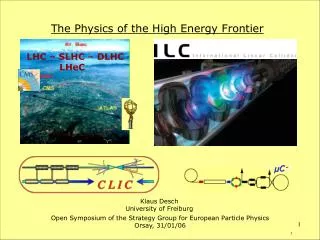 The Physics of the High Energy Frontier