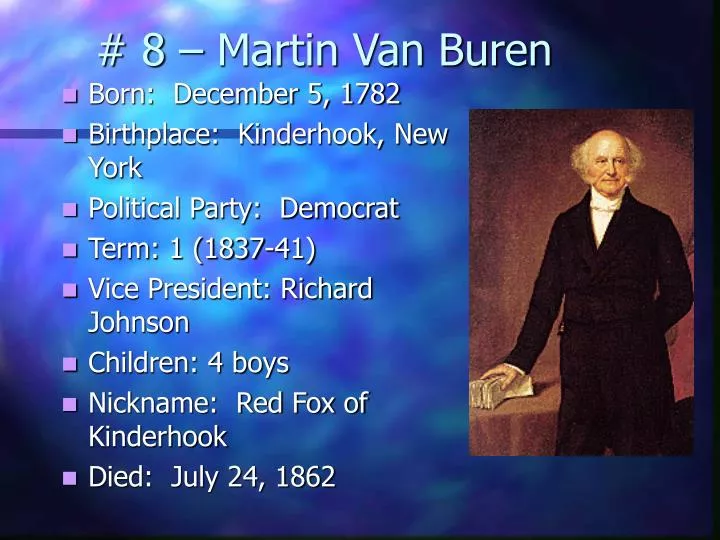 8 martin van buren