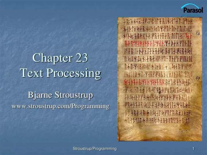 chapter 23 text processing