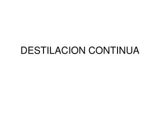 destilacion continua