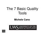 The 7 Basic Quality Tools - slide 1