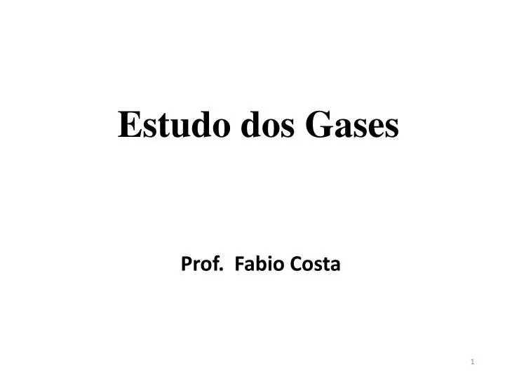 estudo dos gases