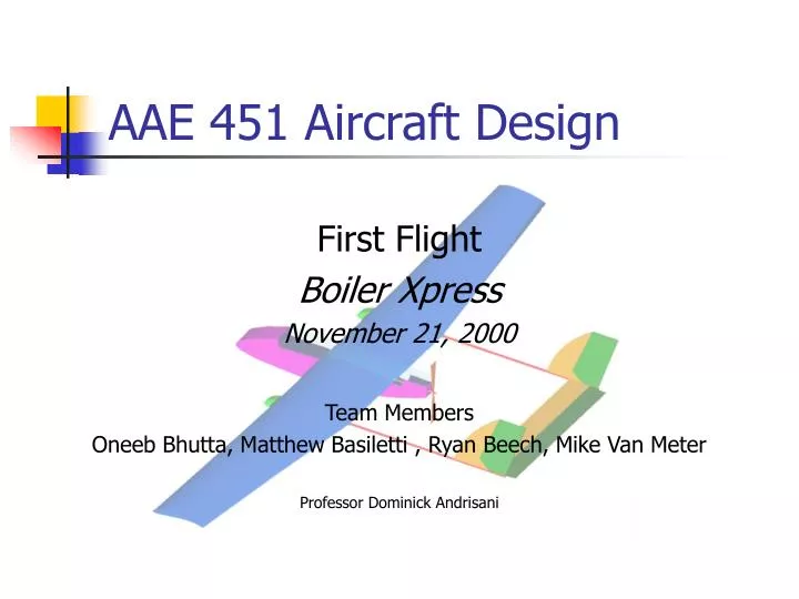 aae 451 aircraft design