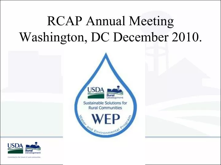 rcap annual meeting washington dc december 2010
