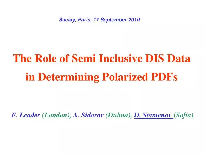 the role of semi inclusive dis data in determining polarized pdfs