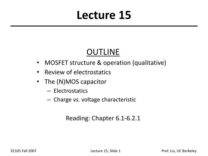 lecture 15