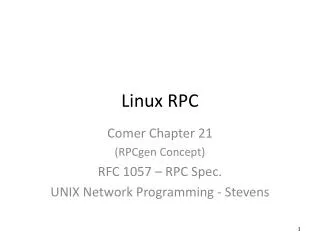 Linux RPC